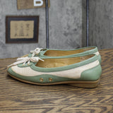 Nickels Soft Womens Vintage Tangle Tie Poron 4000 Flats Green Multi 6.5M
