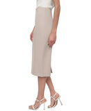 DKNY Womens Knit Pull-On Pencil Skirt P2ANQM27 Pebble Brown XL
