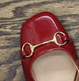 A New Day Womens Square Toe Mary Jane Memory Foam Insole Block Heels Red 6M