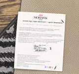 Mohawk Geometric Accent Non-Skid Rug Landing Slate Gray / Drizzle 30x45