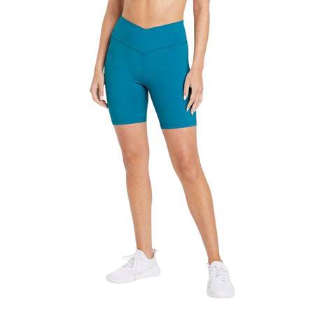 Joylab Women's High-Rise Cross Front Bike Shorts 7" 84858298