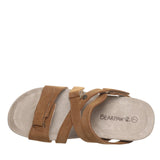 Bearpaw Acacia Microsuede Adjustable Strappy Open Toe Slide Sandals Brown 8M