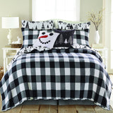 Levtex Home Merry & Bright Northern Star Quilt Set 3-Piece Black / White King