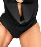 Bar III Womens Cowlneck One Piece Swimsuit 69a78e3ded4c4 Black L