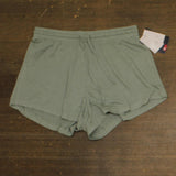 Auden Womens Cooling Jersey Elastic Waistband Knit Pajama Shorts Green XS
