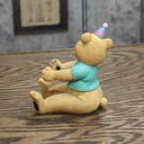 Honey Bee Vintage Card Cuddlers Party Time Bear Greeting Card Figurine Display