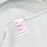 Style & Co Womens Plus Size Marl Pointelle Cuffed Sweater Mint Ice Green 1X