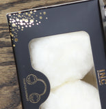 INC International Concepts Womens Crystal Band Faux Fur Earmuff Gift Box White