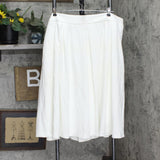 Calvin Klein Womens Plus Size Scuba Crepe Midi Skirt X02SC533 White 20W