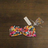 Anne Cole Womens Liz Twisted Bandeau Bikini Top 25MT10113 Multi Blue XS