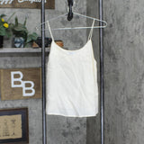 Nine West Womens Spaghetti Strap V-Neck Cami Camisole 166146e7d8a350 Ivory M