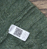 Universal Thread Womens Cable Knit Pullover Sweater Fuzzy Green 2XL