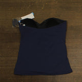 Bleu Rod Beattie Draped Bandini Swimsuit Top with Ring Detail Midnight Blue 10