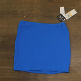 Salt + Cove Juniors Rib Scrunch Cover-up Skirt SC251008CB Cosmic Cobalt Blue S