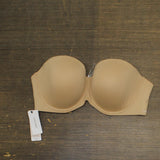 Calvin Klein Womens Lightly Lined Constant Strapless Bra Nude 5 Brown 40D