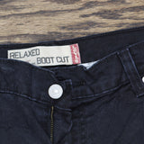 Levi's Womens Rehemmed  Capri Vintage Y2K 550 Relaxed Jeans Black Wash 14 Misses