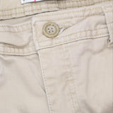 Lee Womens Classic Fit Straight Leg Khaki Stretch Pants Beige Brown 12 Petite