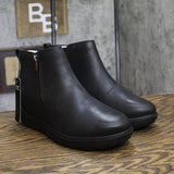 Sorel Womens Evie II Zip Wedge Ankle Boot 2056371 Black / Black 8.5M