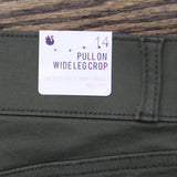 Gloria Vanderbilt Womens Pull On Wide Leg Cropped Pants 1797444