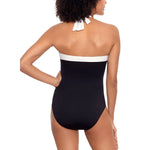Lauren Ralph Lauren Womens Bel Air Shirred Halter One-Piece Swimsuit Black 14