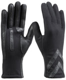 Isotoner Signature Womens Water-Repellent Heritage Chevron Gloves Black S/M