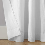 Archaeo Washed Cotton Twist Tab Single Curtain Panel White 52x95