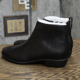 Aerosoles Women's Spencer Ankle Boot SPENCER Black Leather 7M