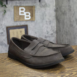 Goodfellow & Co. Pull-On Loafer Dress Shoes Faux Suede Brown 11