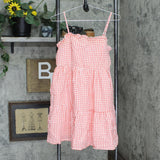 Wild Fable Women's Gingham Sleeveless Tiered Dress 79296378