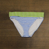 Bleu by Rod Beattie Colorblock Striped Bikini Swim Bottom Blue / Green 10