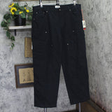 Woolrich X TGT Mens Mid-Rise Straight Fit Cargo Denim Pants Jeans Black 40x32