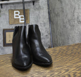 Sun + Stone Womens Black V-Notched Sides Elizaa Pointed Toe Booties Black 8M