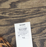 A New Day Velvet Mary Jane Flats with Crisscross Straps Leopard Brown Multi 7.5M