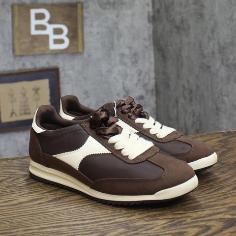 Universal Thread Skyler Jogger Sneakers Low Top Double Lace Chocolate Brown 7M