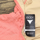 Cotton On Womens Thin-Strap Low-Scoop One Piece Swimsuit 6336801-51 Pink Terry S