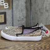 Cat & Jack Girls Carey Glitter Slip-On Sneakers 87831649 Black Multi 5