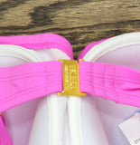Bleu By Rod Beattie Key Item Shirred Underwire Bikini Swim Top Dahlia Pink 34DD