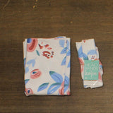 Headbands of Hope Baby Swaddle + Headband Set Peony White Multi One Size