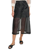 DKNY Womens Cargo Skirt Organza P4BNUWEN Black 0