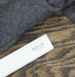 Aqua Womens 100% Cashmere Crop Button Crewneck Cardigan V10932 Medium Gray XS