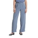 A New Day Womens High-Rise Satin Side Striped Straight Trousers Sterling Blue 4
