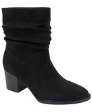 Style & Co Genoviaa Micro Suede Ruched Scrunch Booties 10019687600 Black 6M