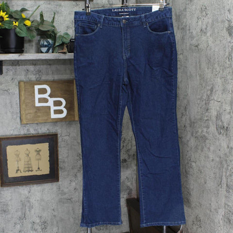 Laura Scott Womens Classic Bootcut Mid Rise Jeans S23554