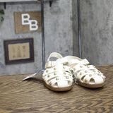 Universal Thread Womens Winnie Studded Fisherman Sandals White / Gold 6M