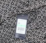 Tommy Hilfiger Short Sleeve Smocked Surplice Dress Black / Ballerina Pink 8