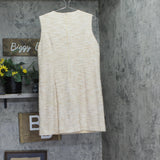 Halston Womens Tweed Chain-Trim Shift Dress HD4JMB8T Oatmeal Brown 14