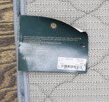 Broadhaven Memory Foam Rectangle Padded Bath Rug Lustrous Steel Gray 24x38