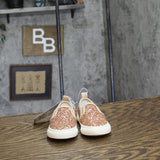 Cat & Jack Toddler Girls Madigan Slip-On Glitter Sneakers 90321443 Rose Gold 5T