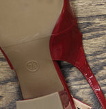 A New Day Square-Toe Mary Jane Block Heel Slingback 94305220 Red 7.5M