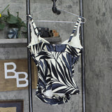 Anne Cole Chic Draped Front Underwire Swim Top Palm Chic Black White 36C/38B